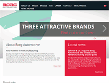 Tablet Screenshot of borgautomotive.com